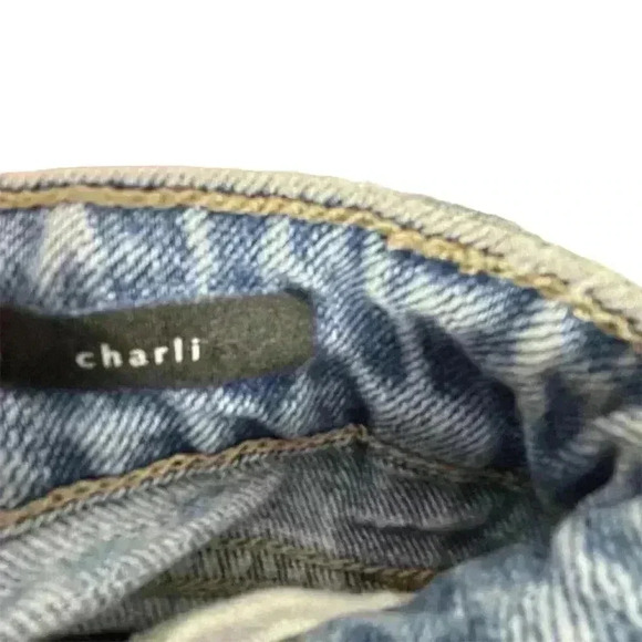 Sanctuary Women's Distressed Charli Denim Jeans Blue Size 27 Mid Rise - Picture 10 of 16